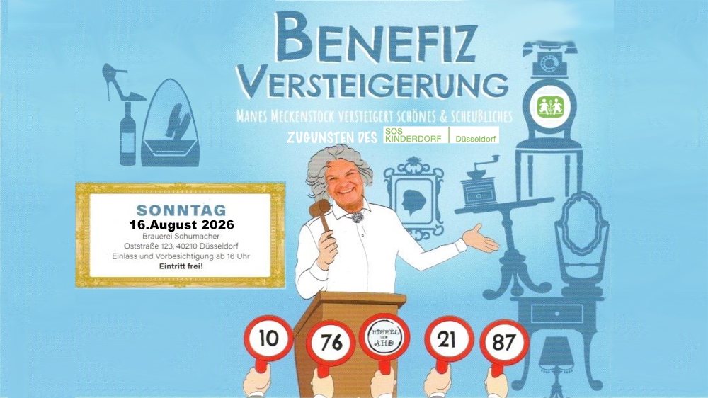 21. Allerheiligenversteigerung zugunsten des Fördervereins für Palliativ-Medizin mit Manes Meckenstock